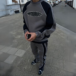 Dark grey tracksuit loose fit (pre-order price)